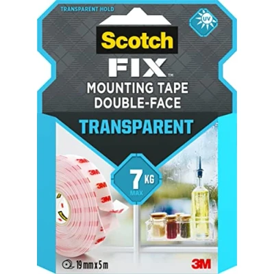 Abbildung von 3M 40041950, 5 m, Transparent, 19 mm, 1 Stück(e)