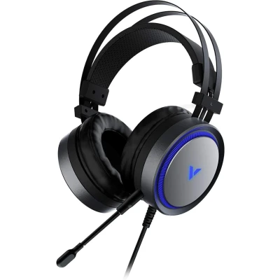Abbildung von Rapoo VPRO VH530 Gaming Headset 7.1 Surround Sound Over Ear geräuschunterdrückendes Mikrofon LED Multi Color Beleuchtungssystem schwarz, groß