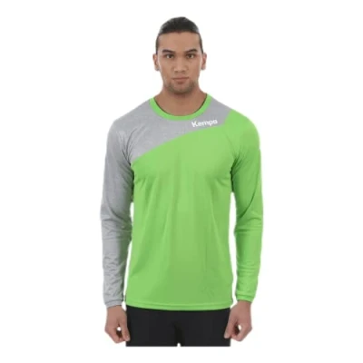 Abbildung von Kempa Herren Core 2.0 Langarmshirt, Hope grün/Dark grau melan, 2XL