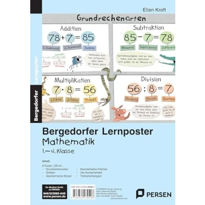 Abbildung von Lernposter Mathematik 1. 4. Klasse: 6 Poster für den Klassenraum (Bergedorfer® Lernposter)