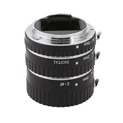 Abbildung von Meike C AF1 A Metall Autofokus Makro Verlängerungsrohrsatz kompatibel mit Canon DSLR Kamera 13MM 21MM 31MM 1D 6D 7D 50D 70D 550D 700D 5D Mark II III usw
