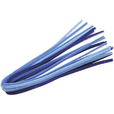 Abbildung von 6 x Knorr prandell Biegeplüsch 50 cmx6mm Durchmesser blau Mix VE=10 St