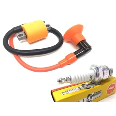 Abbildung von Tuning Racing Sport Zündspule + NGK Zündkerze für Yamaha Aerox Neos Jog R RR, MBK Nitro Mach G Ovetto, Beta Ark, Benelli 491, Malaguti F12 F15