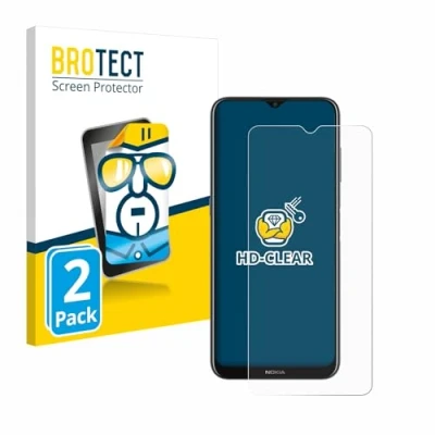 Abbildung von BROTECT (2 Stück Schutzfolie für Nokia G20 Displayschutz Folie Ultra Klar