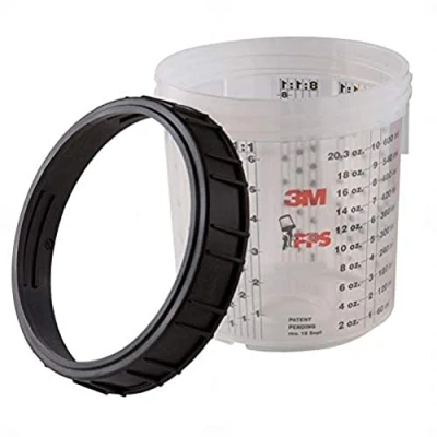 Abbildung von 3M PPS Becher mit Schraubring, 0,17 l