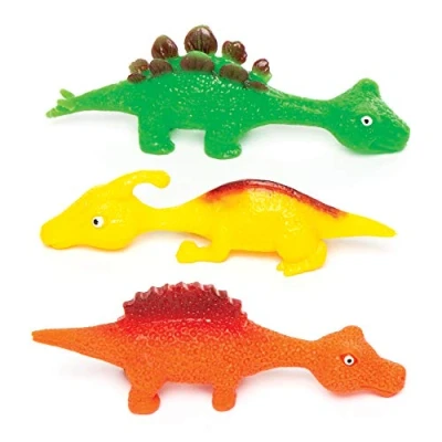 Abbildung von Baker Ross Fliegende Stretch Dinosaurier (4 Stück) perfekt als kleine Partyüberraschung oder Geschenk für Kinder