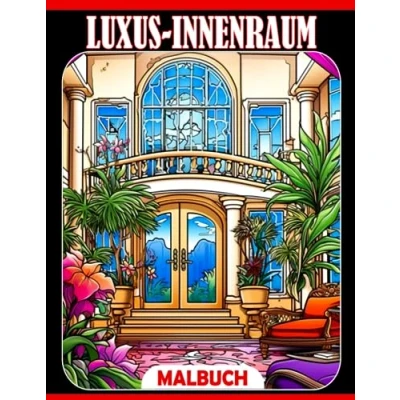 Abbildung von Luxus Innenraum Malbuch: Einzigartige Architektur mit kreativen und inspirierenden Designs für Jugendliche Erwachsene zur Stressreduzierung Entspannung