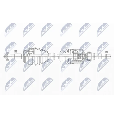 Abbildung von Antriebswelle NTY NPW CT 119