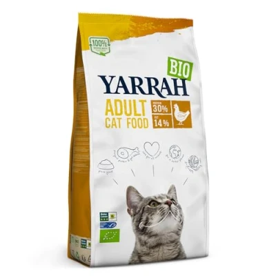 Abbildung von Yarrah Trockenfutter mit Huhn für Katzen Bio 2,4 kg 4er Pack