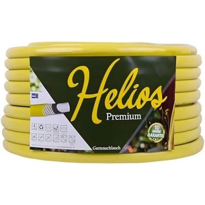 Abbildung von Gartenschlauch gelb 1&quot; Helios Premium 10 Jahre Garantie 4 lagig Wasserschlauch Bewässerungsschlauch (20m)