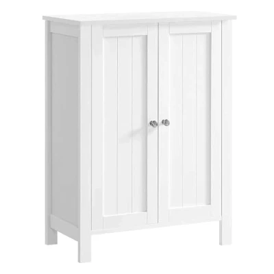 Abbildung von VASAGLE Badkommode Badezimmerschrank, 2 verstellbare Ebene, 30 x 60 80 cm