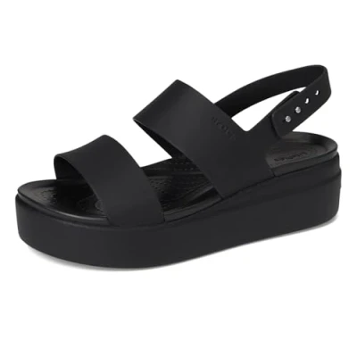 Abbildung von Crocs Damen Brooklyn Low Wedge Sandalen, Schwarz, 34/35 EU