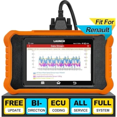 Abbildung von LAUNCH Creader Elite 2.0 OBD2 diagnosegerät für Renault die gleiche Funktion X431 Auto,50+ Reset Funktion,vollständige System,aktiver Test,ECU Codierung