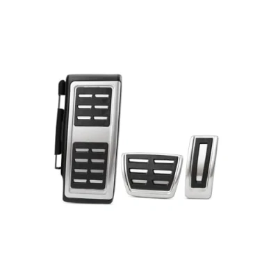 Abbildung von Bremse Pedalkappen Für Skoda KAMIQ Combi Scala Octavia Rapid Superb Karoq Kodiaq 2017 2023 LHD at MT Pedal Pad Abdeckung Auto Pedale Pedale(Farbe:3 Pcs with Rest)