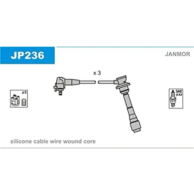 Abbildung von JANMOR JP236 Zündkabelsatz TOYOTA: Camry IV Limousine
