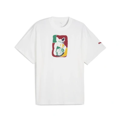 Abbildung von Puma Dylan Exhibit Basketball Tshirt print, Herren, Größe: Large, White