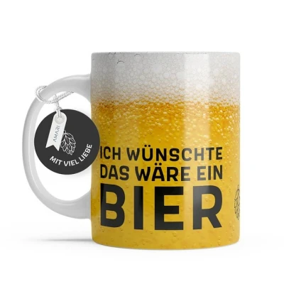Abbildung von Amari Tasse AMARI® Bier &quot;Ich wünschte das wäre ein Bier&quot; Geschenk