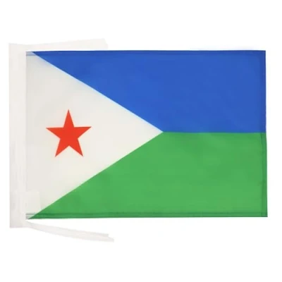 Abbildung von AZ FLAG Flagge Dschibuti 45x30 cm Mit Kordel Republik Fahne 30 x 45 Flaggen