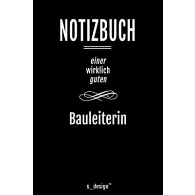 Abbildung von Notizbuch für Bauleiter / Bauleiterin: Originelle Geschenk Idee [120 Seiten gepunktet Punkte Raster blanko Papier]