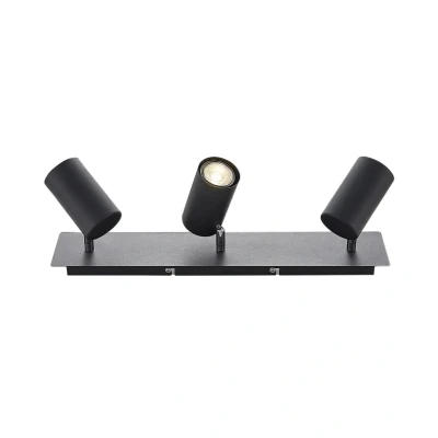 Abbildung von Lindby Strahler Joffrey, Modern, Metall, Schwarz, 3 flammig, GU10, Deckenlampe, Deckenleuchte