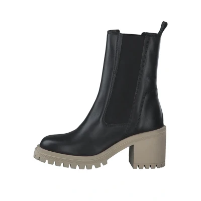Abbildung von Tamaris Plateaustiefelette, Damen, Größe: 41, Black beige Schuhe