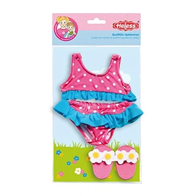 Abbildung von Puppen Bikini, klein, mit Badeschl&auml;ppchen, Gr. 28 35 cm