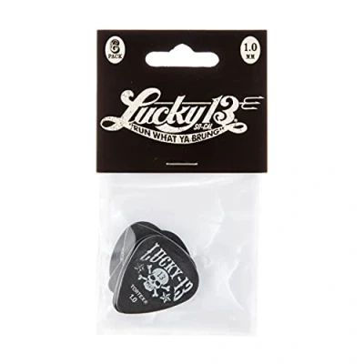 Abbildung von Dunlop L13CP1.0 Lucky Plektren, sortiert, 1,0 mm, 6 Stück