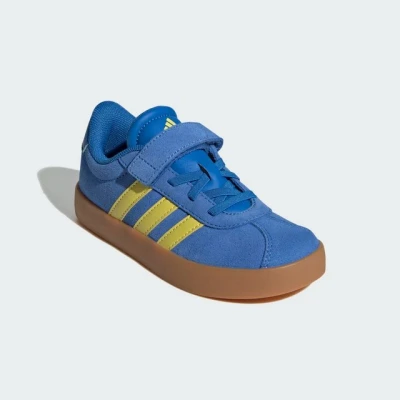 Abbildung von adidas Sportswear VL Court 3.0 Lauflernschuh Bright royal pure sulfur gum für Kinder, Größe: 30.5, Schuhe