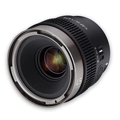 Abbildung von Samyang V AF 45mm T1,9 FE für Sony E, Videoobjektiv, Auto Fokus Objektiv, Cine Lens 8K Unterstützung, Anamorphic kompatibel, Custom Switch und Button