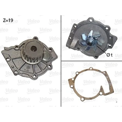 Abbildung von VALEO 506854 Wasserpumpe mit Dichtungen ohne Deckel VOLVO: XC90 I, XC60 V50
