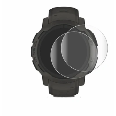 Abbildung von BROTECT 2 Stück Full Cover Schutzfolie für Garmin Instinct Solar Screen Displayschutz Folie [3D Curved, Anti Fingerprint, Kristall Klar]