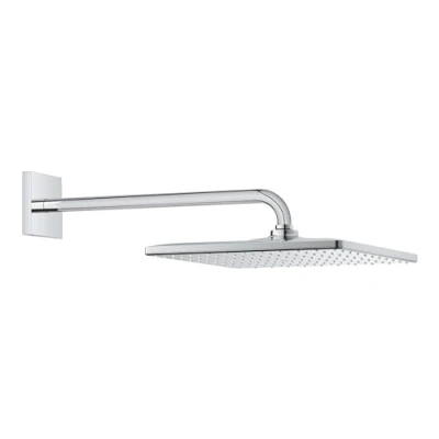 Abbildung von GROHE Rainshower 310 Mono Cube Kopfbrauseset 422 mm (Antikalk System, langlebige Oberfläche), chrom, 26563000, Eckig