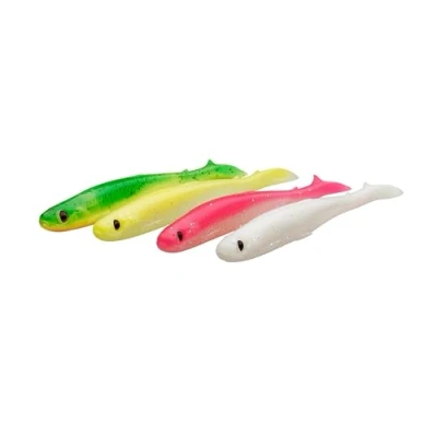 Abbildung von Savage Gear Slender Scoop Shad 15cm (17gr) Clear Water Mix (4 Stück) Gummifisch
