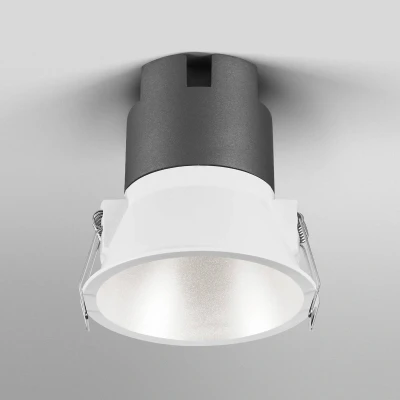Abbildung von Ledvance SPOT TWIST Einbau Downlight, silber, 10W, 800lm, 840 WT, 93mm Durchmesser, kaltweiße Lichtfarbe, bis zu 90% Energieersparnis im Vergleich Halogen Downlights, einfache Montage, 4000K