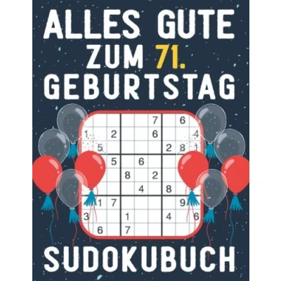 Abbildung von 71 geburtstag Geschenk Alles Gute zum 71. Sudoku: 150 Rätsel von leicht bis schwer Mit Lösungen Kleines Rätselbuch Verschenken ... Geschenke für Frau Mann