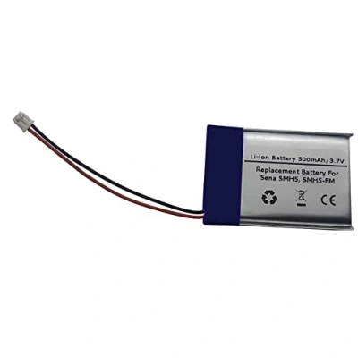 Abbildung von 3,7 V 500 mAh Ersatz Akku für Sena SMH5, SMH5 FM Motorrad Bluetooth Headset, Helmsprechanlage, Wireless Kopfhörer，Batteriemodell: ICP40 / 25 40P