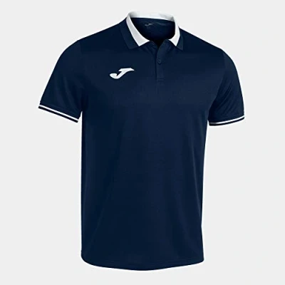 Abbildung von Joma Championship VI Kurzarm Poloshirt Marineblau Weiß, 101954.332.4XS