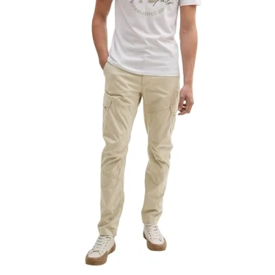 Abbildung von TOM Tailor Denim Regular Tapered Cargohose, Herren, Größe: XS, Beige abbey stone