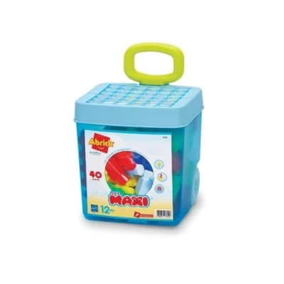 Abbildung von Ecoiffier Valigetta con ruote + 40 pz mattoncini impilabili Abrick Maxi a partire dai 12 mesi