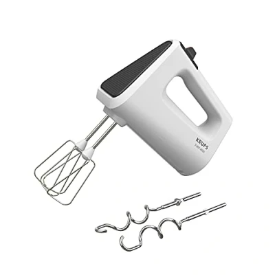Abbildung von Krups Handmixer &quot;GN4001 3 Mix 4000&quot;, 450 W, Turbo und Auswurf Funktion, inkl. 2 Rührbesen Knethaken
