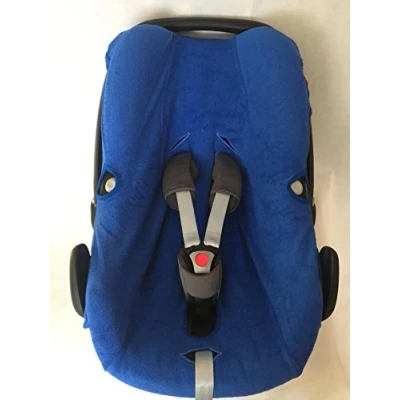 Abbildung von Sommerbezug Schonbezug Frottee von EKO passend für Maxi cosi Rock, Pebble, Pebble Pro und plus 100% Baumwolle blau