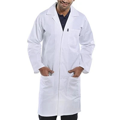 Abbildung von Click Laborkittel/Arbeitsjacke, Brustumfang 76,2 cm, WeiÃŸ
