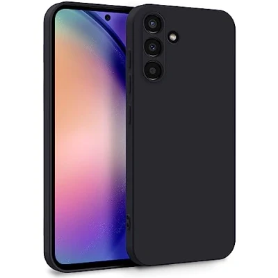 Abbildung von MyGadget Hülle für Samsung Galaxy A54 5G Zweilagige Handyhülle mit Kameraschutz Cover Innenfutter &amp; Silikon außen Schwarz