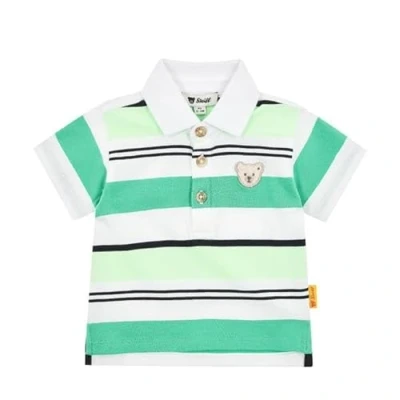 Abbildung von Steiff Kurzarm TEAM Poloshirt für Kinder, Größe: 86, Winter green