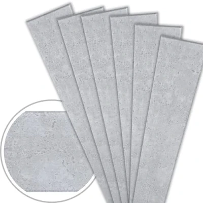 Abbildung von 20m² / 120 Stück Deckenplatten Deckenpaneele Deckenverkleidung Beton Optik Betonlook Polystyrol XPS Imitat Wandpaneelen P41 Styropor 100x16,7cm
