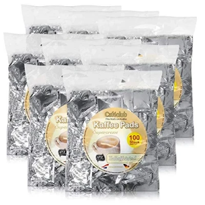 Abbildung von Cafeclub Supercreme Megabeutel Entkoffeiniert KaffeePads 8x100 Stuck