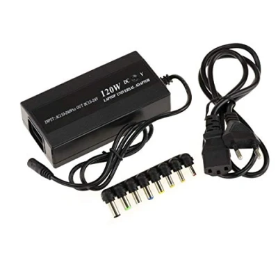 Abbildung von KALEA INFORMATIQUE Universelles 220V Netzteil für Portable PCs. Leistung 120W, Spannung von 15 bis 24V, maximale Stromstärke 6A.