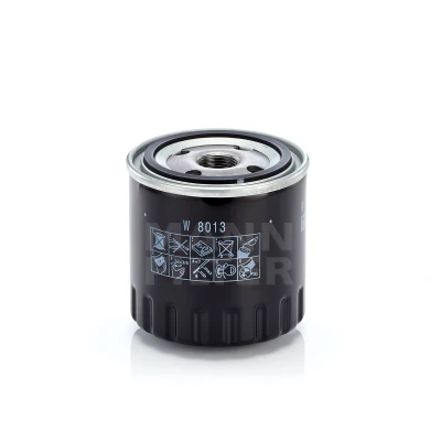 Abbildung von MANN FILTER W 8013 Ölfilter M 20 X 1.5 mit einem Rücklaufsperrventil Anschraubfilter RENAULT: MEGANE 3 Schrägheck, Grandtour, SCENIC