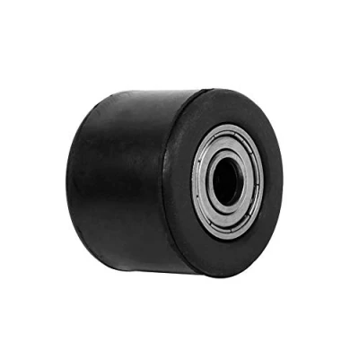 Abbildung von Kettenrolle, 8mm kettenrolle Spanner Riemenscheibe Radführung Für Motorrad Dirt Bike Enduro schwarz 32mm