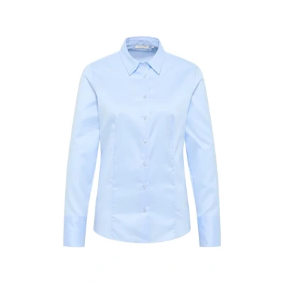 Abbildung von Eterna Cover Shirt Regular FIT Hemdbluse, Damen, Größe: 34, Hellblau